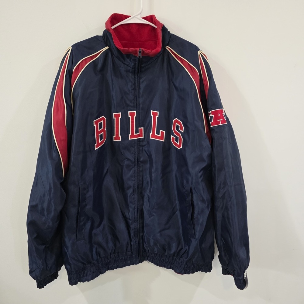 Vintage Nfl‎ Giii Mens Buffalo Bills Jacket Reversible Size XL Football Retro